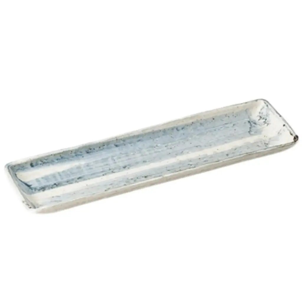 藍染長角皿 12.5"