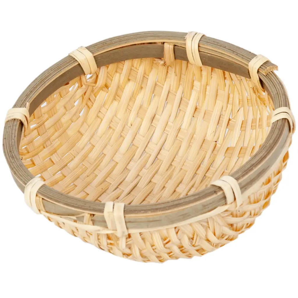 Bamboo Deep Round Colander 10x5 cm