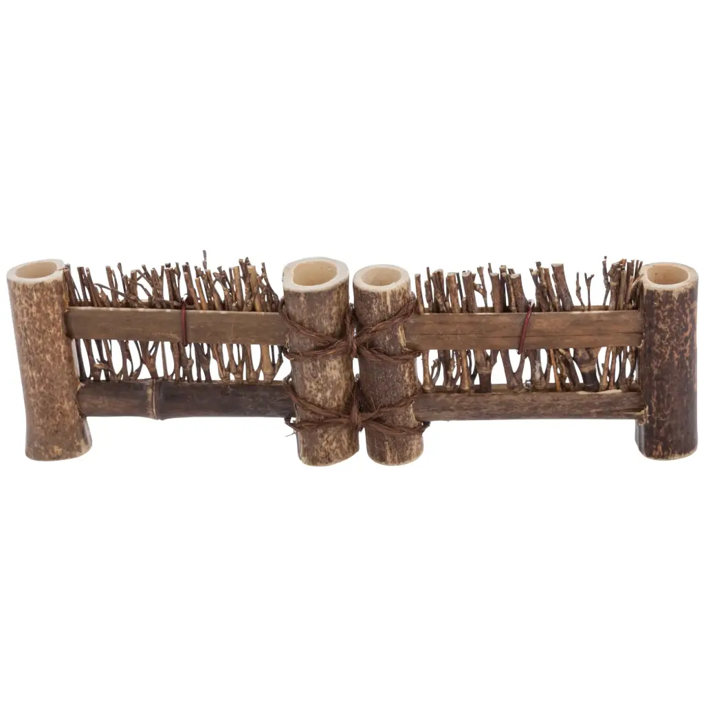 Bamboo Fence Decoration 9+9x5 cm