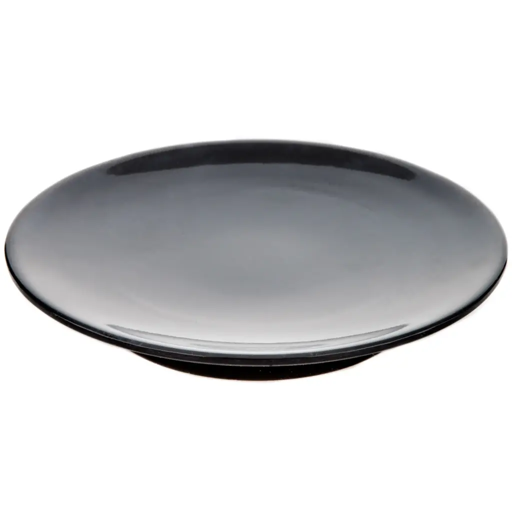 Black Round Sushi Plate 6.25" (Zen Black)
