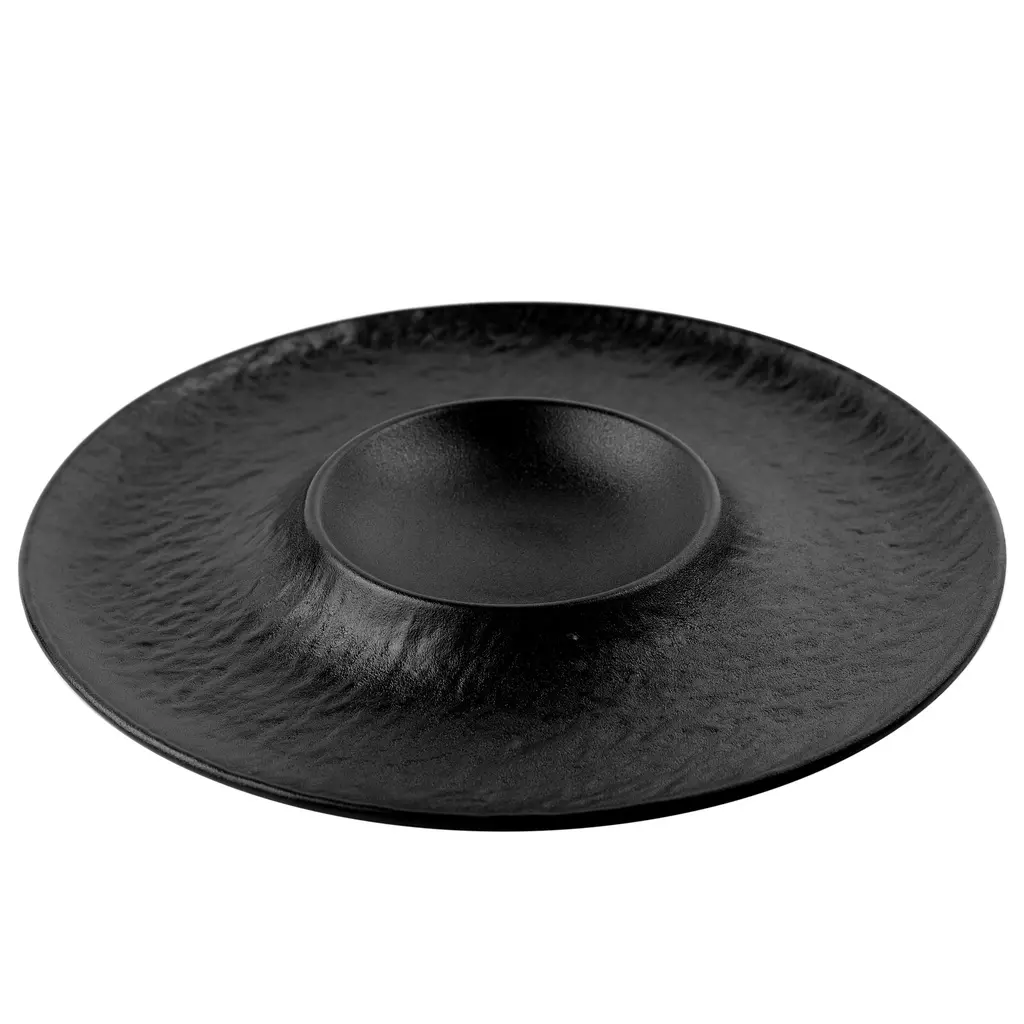Crater Plate 12" (Black Stone)