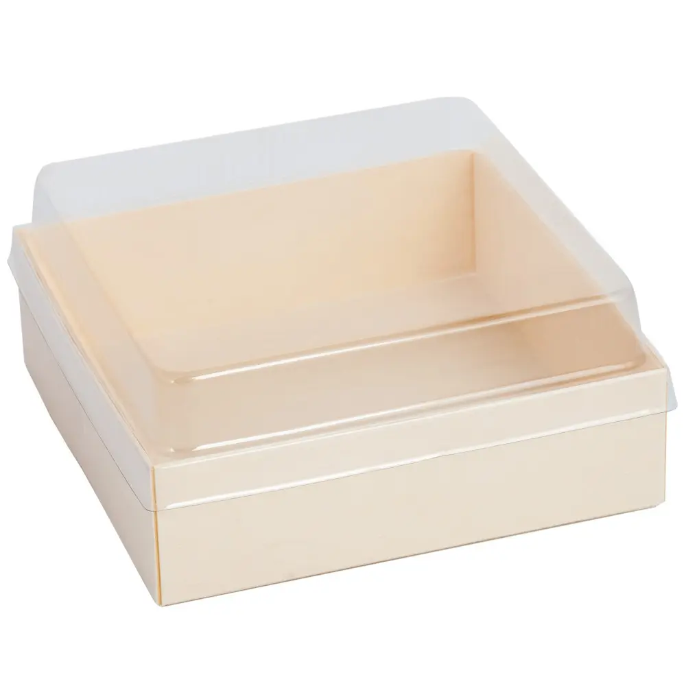 Disposable Wooden Square Box 12 cm (100 sets)