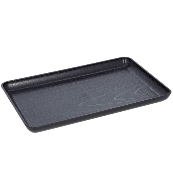 Durable Tray 40x28 cm (Woodgrain, Black)