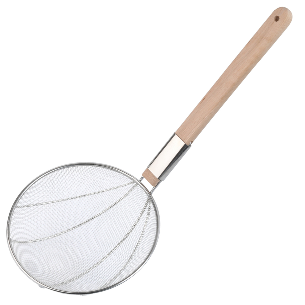 Fine Mesh Skimmer with a Wooden Handle 24 cm