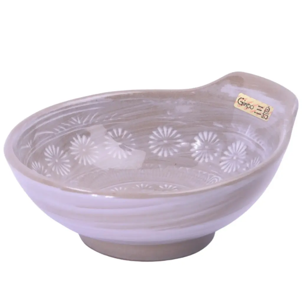 Ginpo Hanamishima Sauce Bowl 12 cm