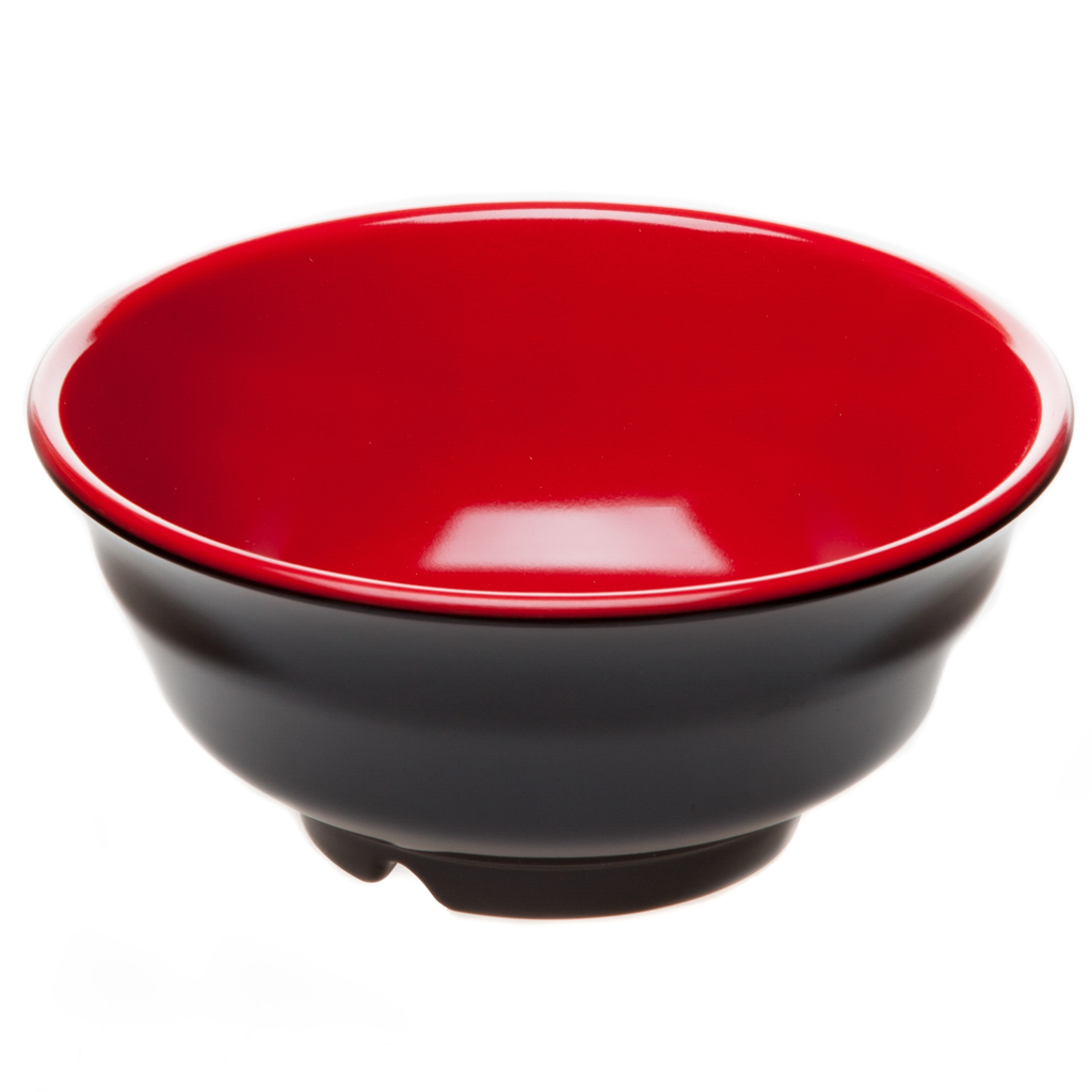 丼椀 朱天黒 6.5”