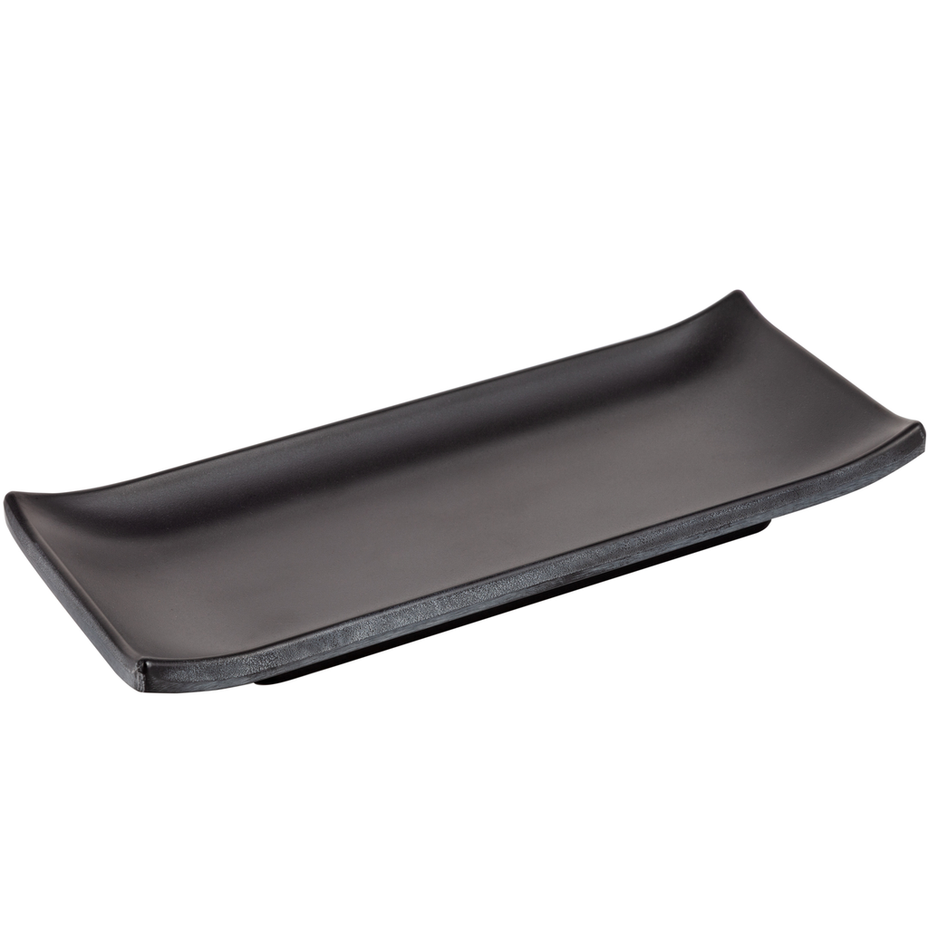 Melamine Mini Maki Sushi Plate 8.5" (Zen Series, Black)