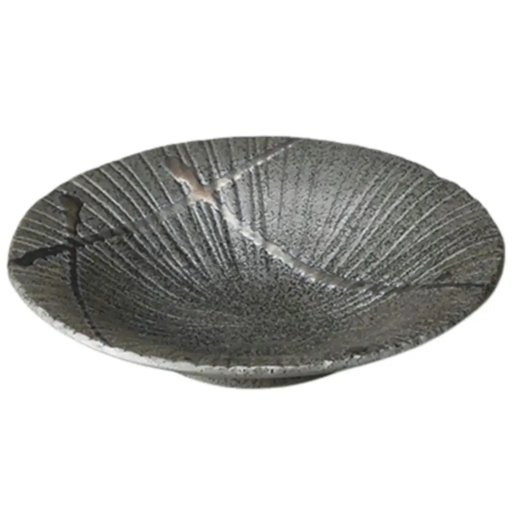 Nagashi Carved Togusa Type Plate 7.5"