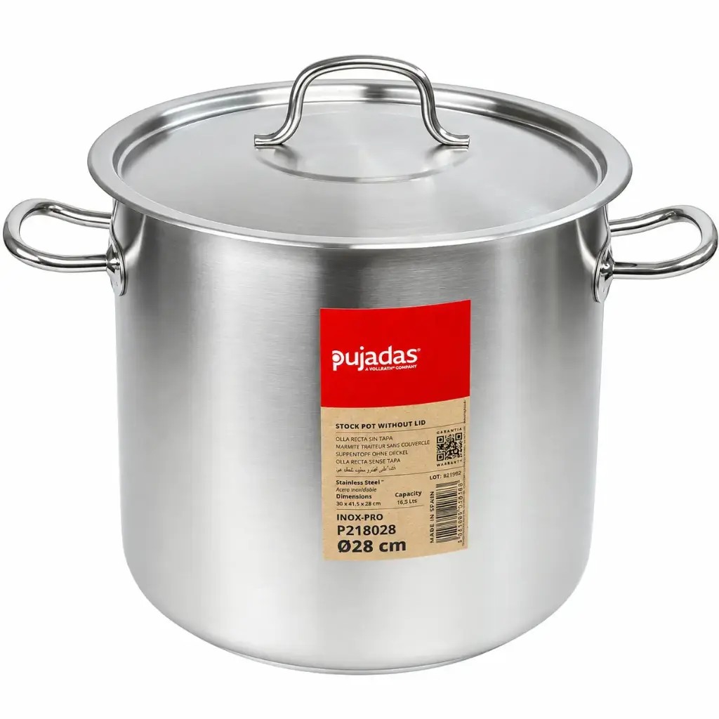 Pujadas Stainless Steel Stock Pot 28 cm