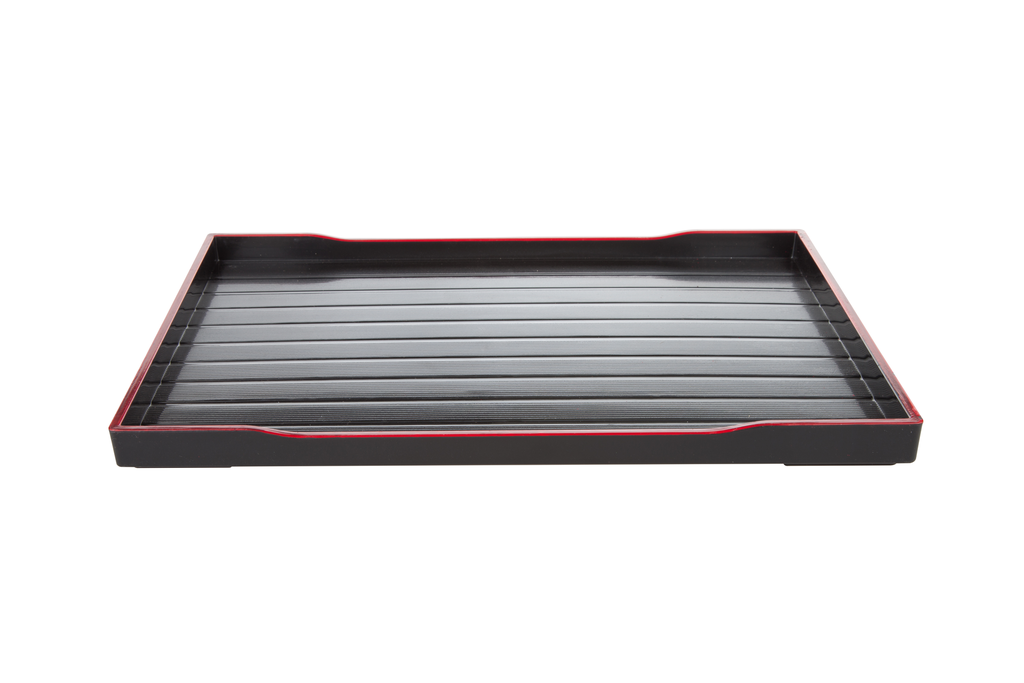 Rectangle Tray 36x27 cm (Woodgrain, Black)