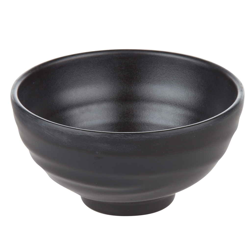 Melamine Rice Bowl 4.25" (Zen Series, Black)