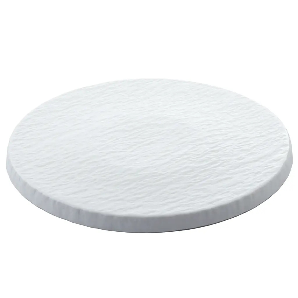 Round Flat Plate 10" (White Stone)