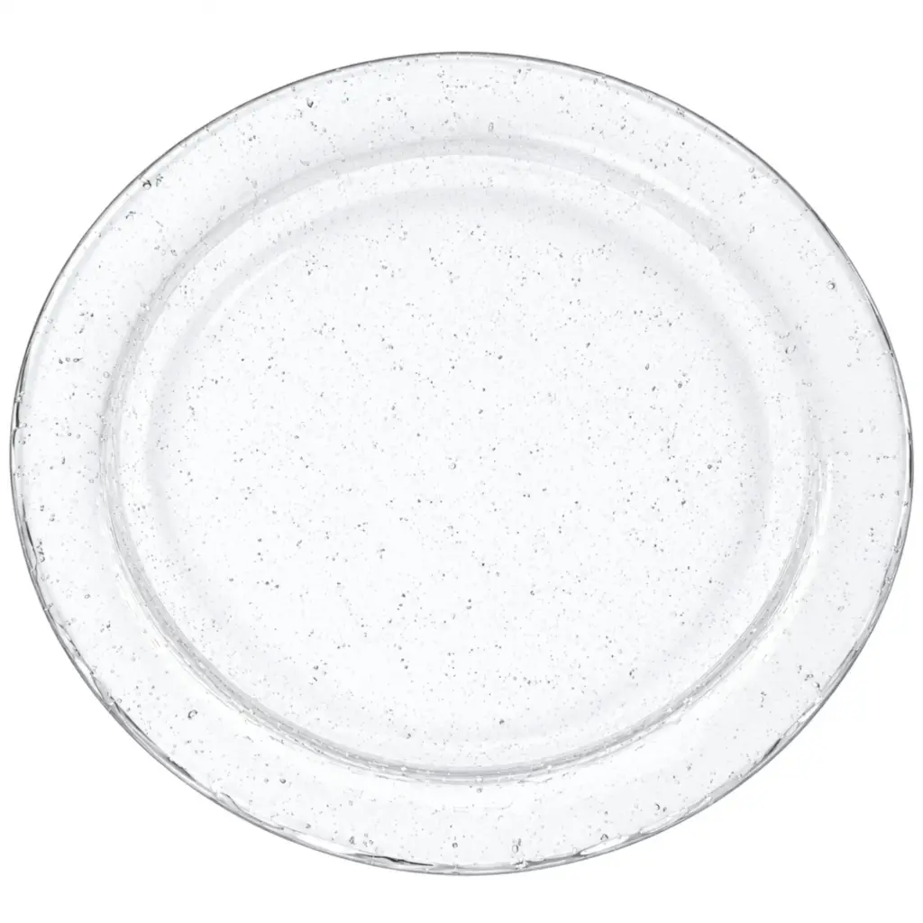 ガラス鉢 20 cm (雪)