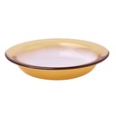 ガラス深皿 20 cm (アンバー)