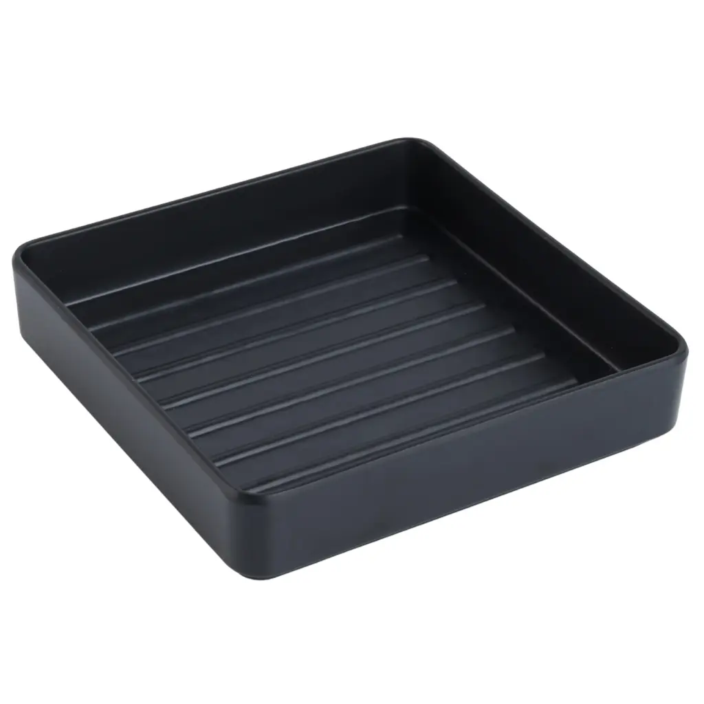 正角肉皿 (黒) 6.5"