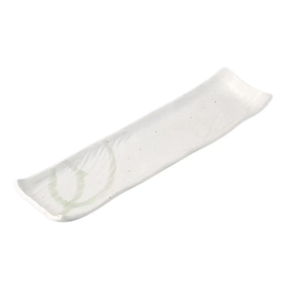 Shiro Matto Suishō Garasu Long Plate 12.5"
