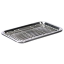 Stainless Steel Tray with Net 11" (Shallow)