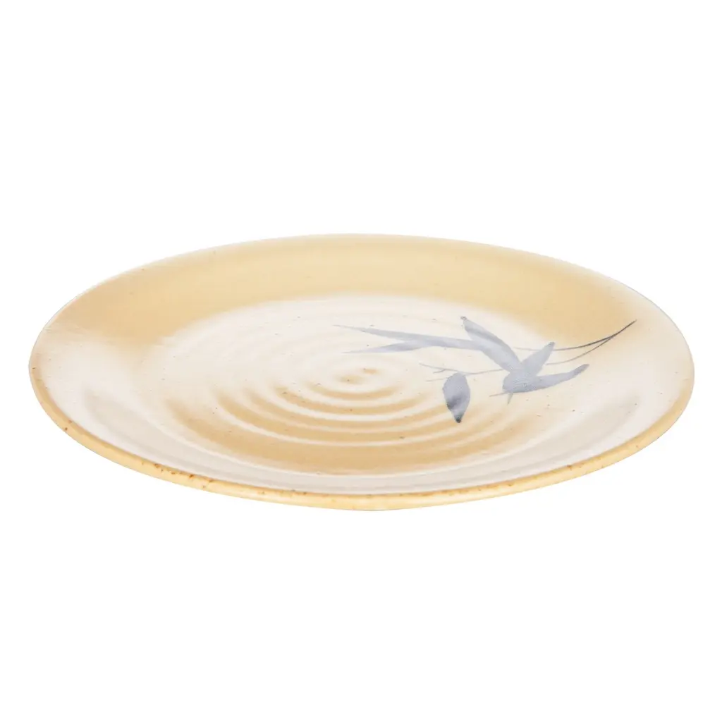 Summer Bamboo Round Dish 7.5 inches