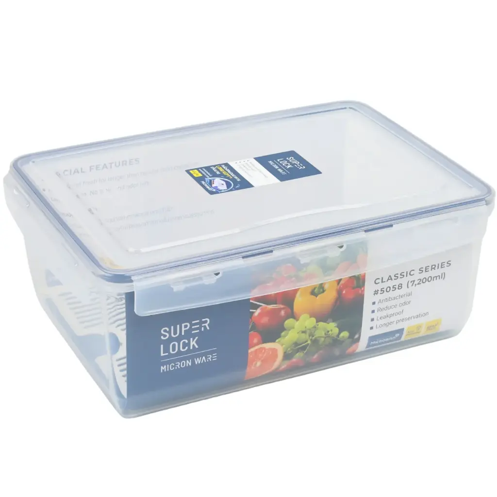 Super Lock Food Storage Box 7200 ml (5058)