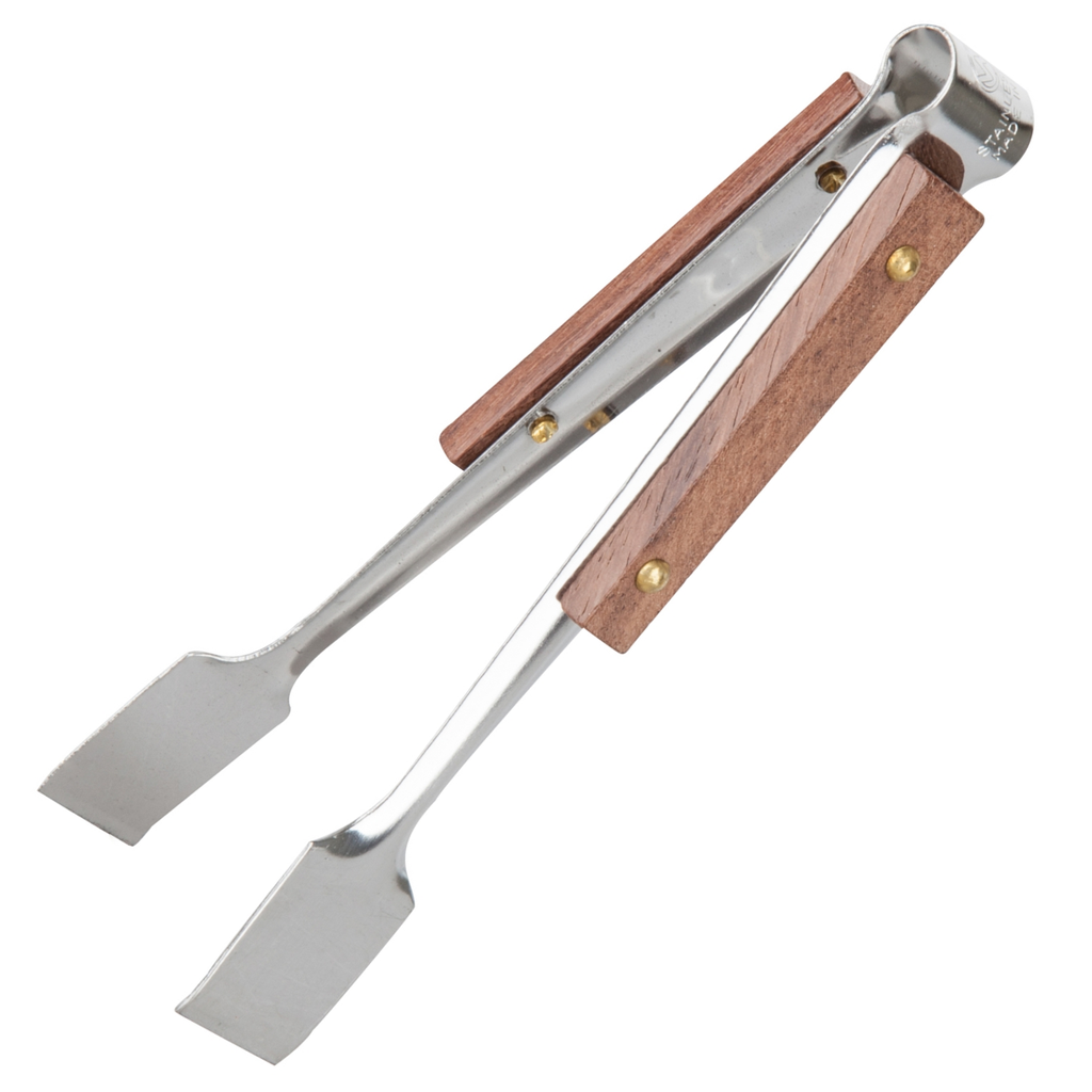 Tongs with Wooden Handle 11 cm