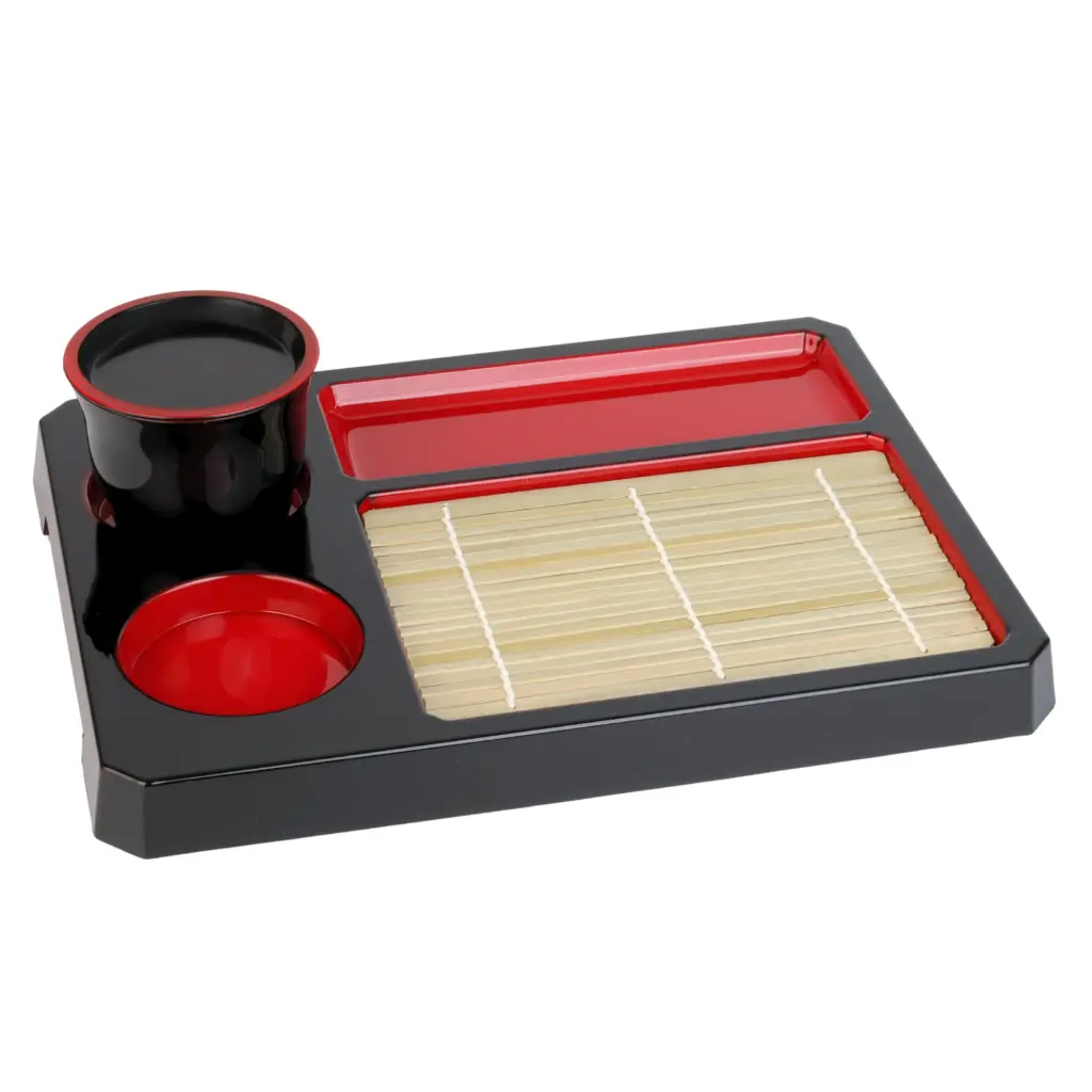 Zaru Soba Set (Black-Red)