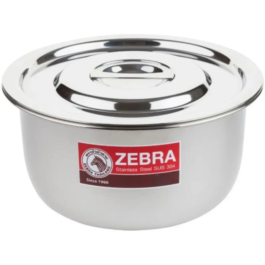 Zebra Stainless Steel Indian Pot 18 cm (18-8)