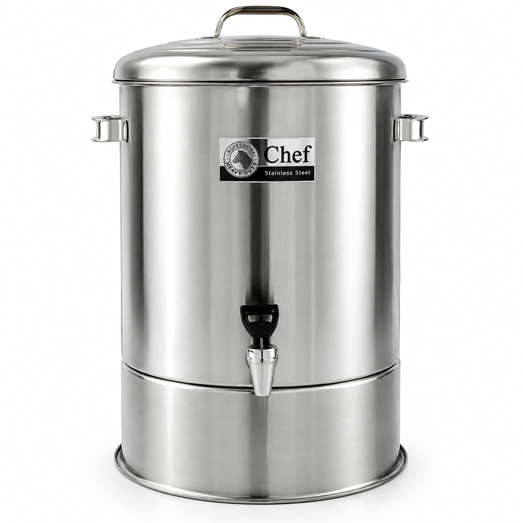 คูลเลอร์น้ำสเตนเลสตราหัวม้าลาย Chef 40 ซม. 47 ลิตร