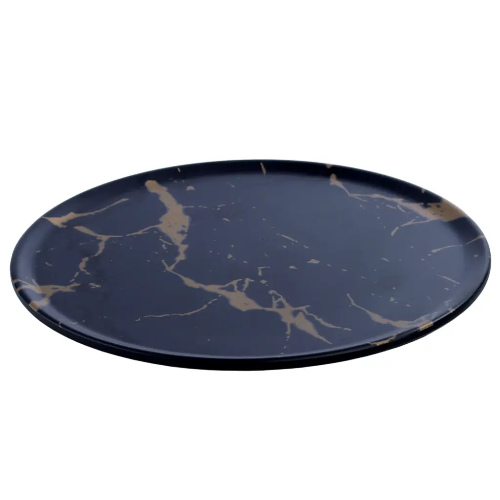 จานกลม Black Marble 8.25 นิ้ว (27-016)