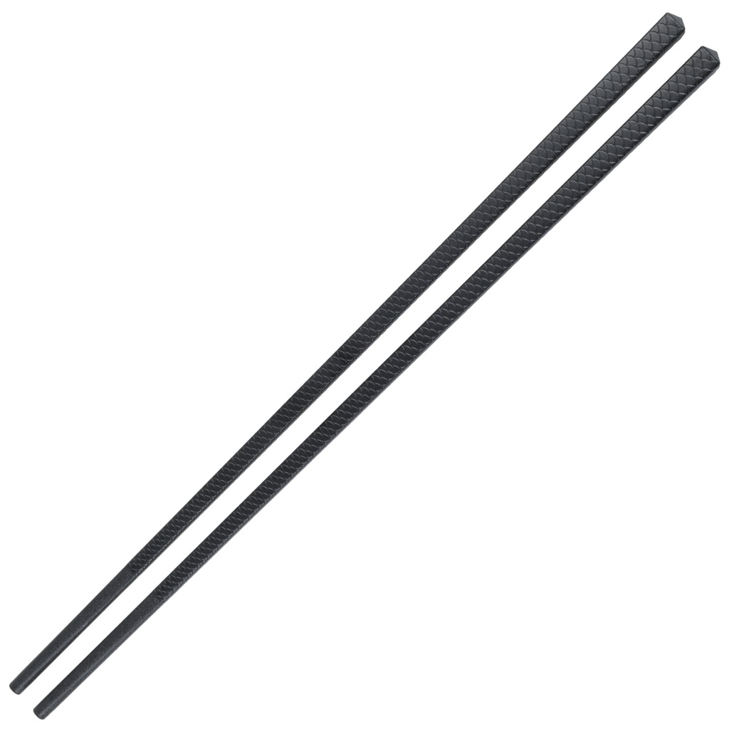 Melamine Chopsticks 27 cm (Scale Pattern, Black)