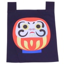 ผ้าม่านญี่ปุ่นสีน้ำเงินดารุมะ 35X40 ซม.