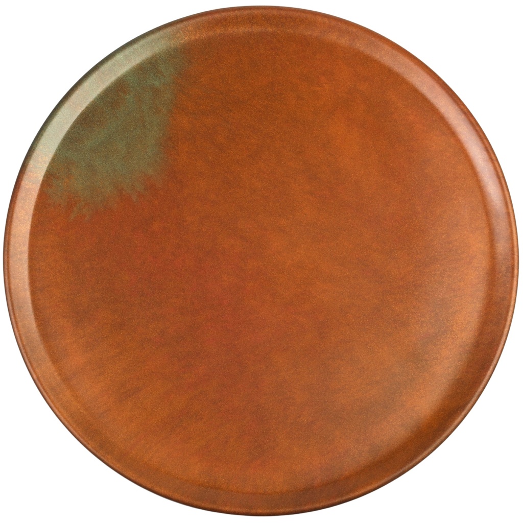 Melamine Flat Round Plate 8" (Copper)