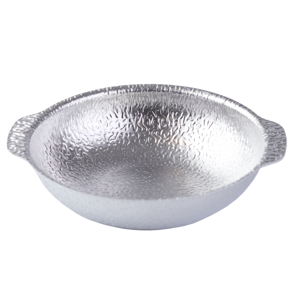Stainless Steel Nabe Pot with 2 Handles 20 cm (Hammered)