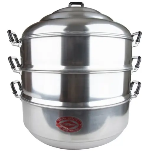 [KIT0011] 3 Tire Aluminum Steamer 40 cm