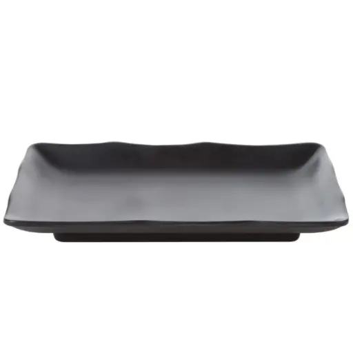 [MLM0089] Agemono Rectangle Plate 8" (Zen Black)
