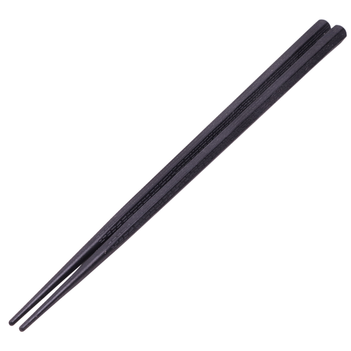 [KFS0025] ตะเกียบอัลลอยสีดำ 22.2 ซม. (10 คู่)
