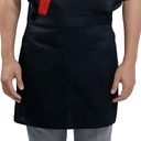 [CLH0031] ผ้ากันเปื้อนสีดำสั้น 90x40 ซม.