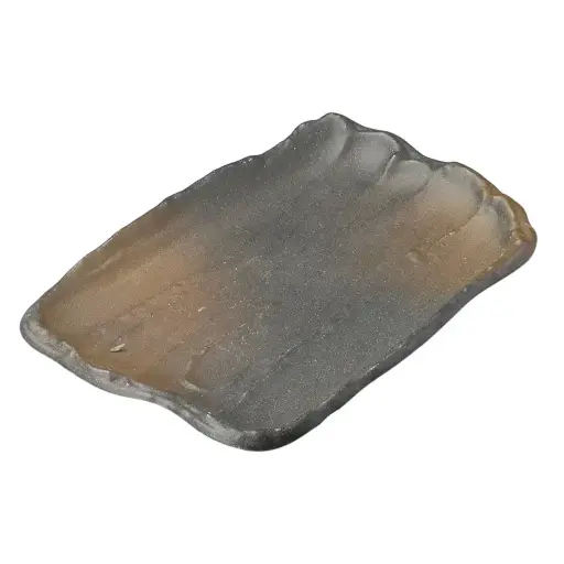 [CRJ0154] Black Tea Square Plate 8.5"