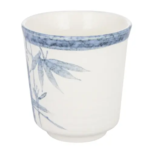 [CRM0511] Blue Bamboo Tea Cup 200 ml.