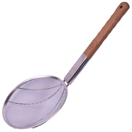 [KST0539] Coarse Mesh Skimmer with a Wooden Handle 24 cm