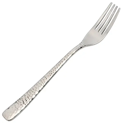 [KFS0044] Dessert Fork 14.2 cm (Hammered, 18-8)