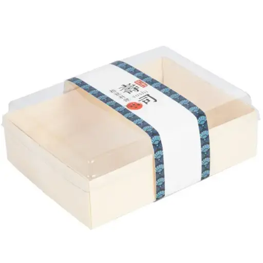 [SET0047] Disposable Wooden Nigiri Box 18x13.7 cm (100 Sets)