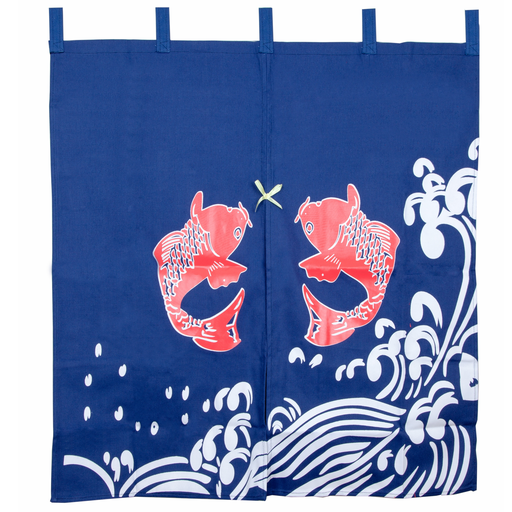 [RDC0048] Fish Blue Curtain 85x150 cm