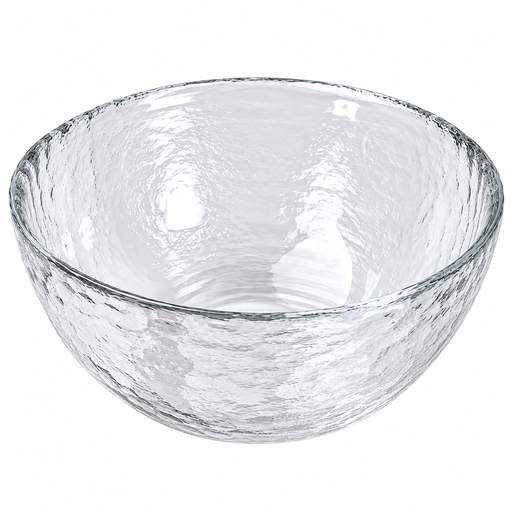 [GLS0120] Hammered Glass Bowl 12.5 cm