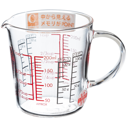 [KJP0528] Hario Measuring Glass Cup 200 ml