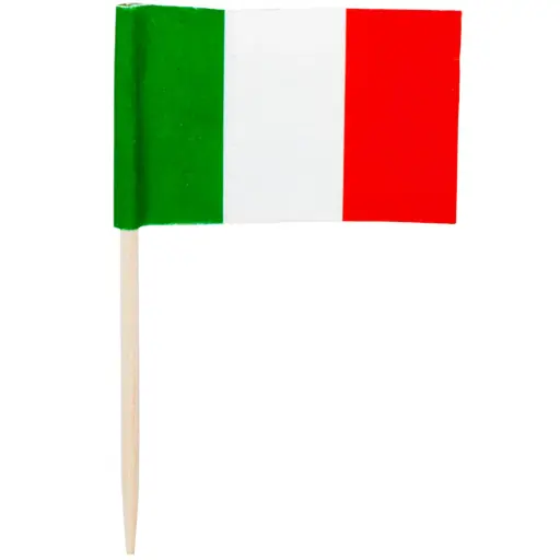 [FLG0010] フラッグピック "イタリア "(100本入)