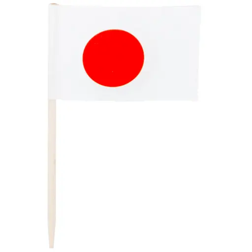 [FLG0004] Japan Flag Toothpicks (100 Pcs)
