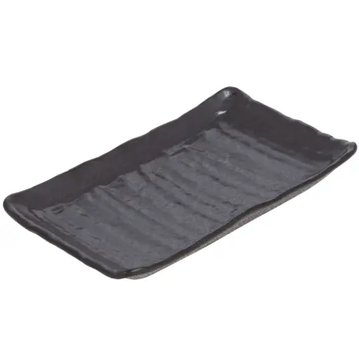[MLM0145] Karaage Rectangle Plate 8.6" (Zen Black)