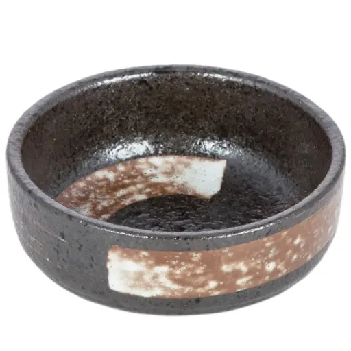 [CRM0605] Kimchi Round Dish 3.25" (Kuromaru)