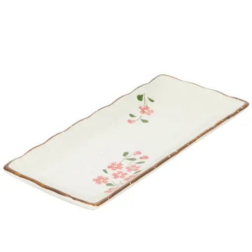 [CRM0014] จานมินิมากิซูชิลายหิมะ 1 นิ้ว