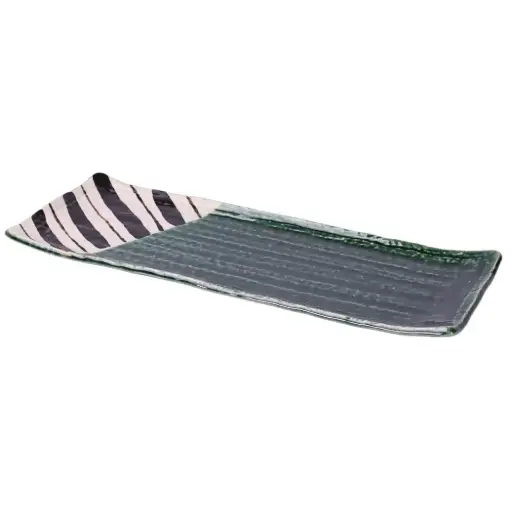 [CRJ0094] Oribe Tokusa Sanma Plate 12.5"